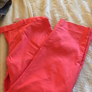 Coral banana republic pants